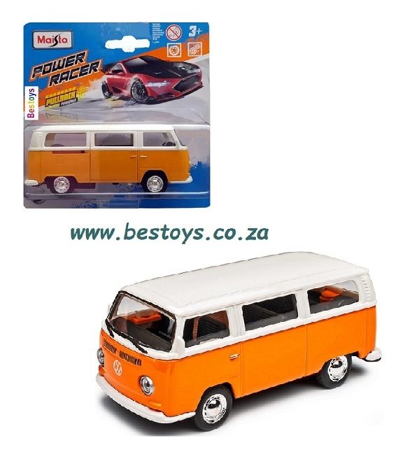 Maisto Power Racer VW Volkswagen Kombi T 2 T2 Transporter Bus 1/43 scale