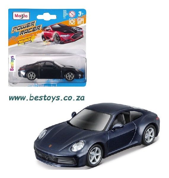 Maisto Power Racer Porsche 911 Carrera 4 S 4S 992 1/43 scale