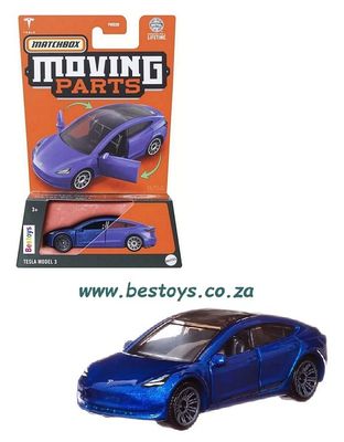Matchbox Moving Parts 2024 8/54 Tesla Model 3 1/64 scale