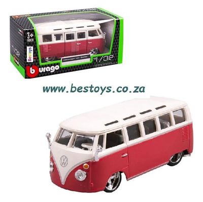 Burago 43000 VW Volkswagen Samba Bus 1/32 scale