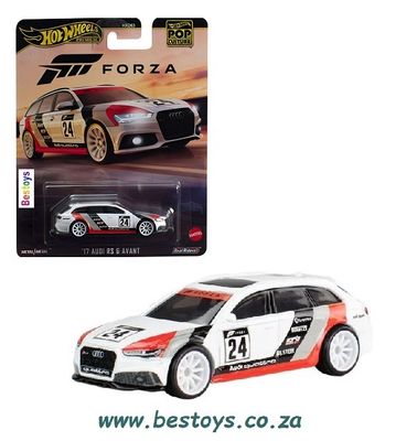 Hot Wheels Hotwheels Pop Culture Audi RS 6 RS6 Avant 2017 No 24 Forza X Box Playstation 1/64 scale