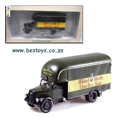 DeAgostini Car Collection Opel Blitz Furniture Removal Truck 1/43 scale