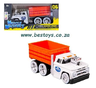 Maisto Muscle Machines Work Rig Chevy Chevrolet C 60 C60 Grain Truck 1966 1/64 scale