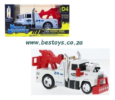 Maisto Muscle Machines Work Rig Mack A 6855 T A6855T Tow Truck 1980 1/64 scale