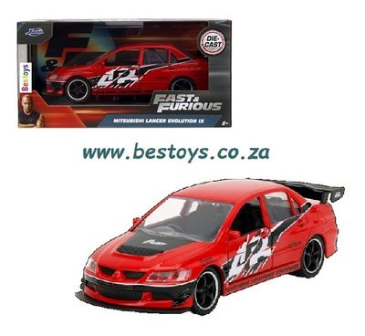 JADA 24037 Mitsubishi Lancer Evolution IX Fast &amp; Furious Movie Film TV 1/32 scale