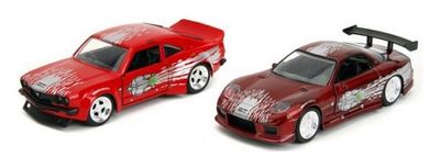 JADA 24103 2 pk Mazda RX 3 RX3 1974 & Mazda RX 7 RX7 Dom Tribute Set Fast & Furious 1/32 scale