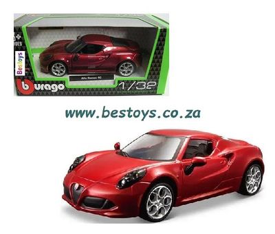 Burago Alfa Romeo 4C 4 C 1/32 scale