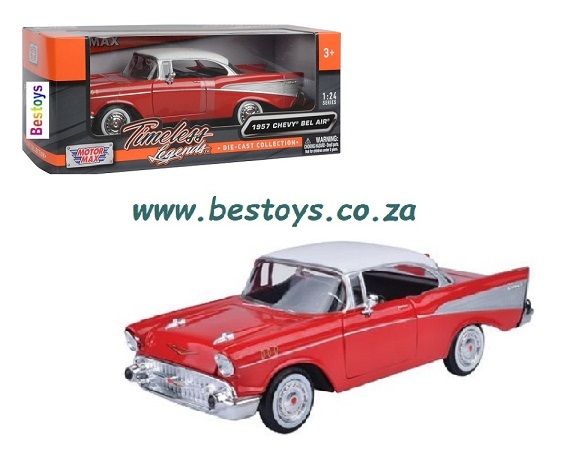Motormax Motor Max Chevy Chevrolet Bel Air 1957 1/24 scale