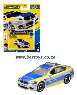 Matchbox 2025 Collectors 5/20 BMW M 5 M5 Police &quot;Polizei&quot; 1/64 scale