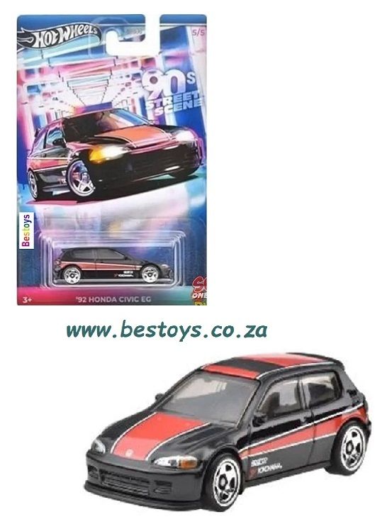 Hot Wheels Hotwheels 90&#39;s Street Scene Honda Civic EG 1992 1/64 scale