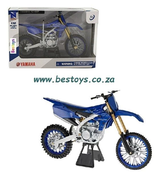 NewRay New Ray Motorcycle Bike Yamaha YZ 450 F 450F Scrambler 1/12 scale