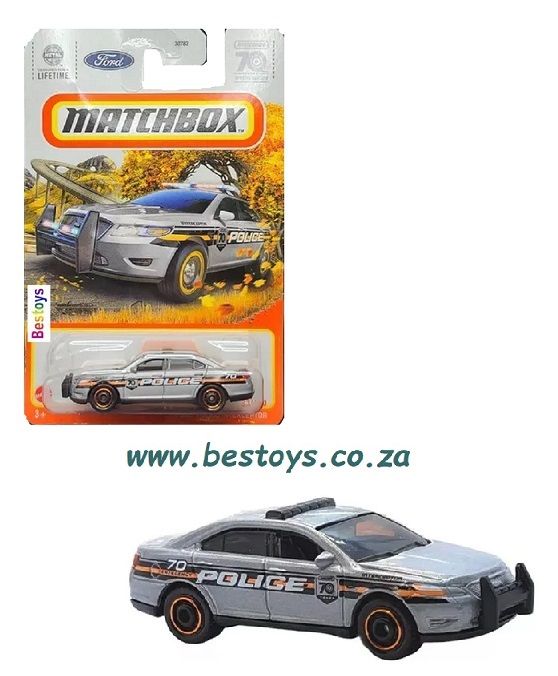 Matchbox Diecast Model Car 2023 23/100 Ford Police Interceptor 70th Anniv No 70 1/64 scale