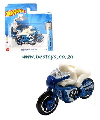Hot Wheels Hotwheels 2024 190/250 Triumph Tiger 100 1965 Motorcycle Bike No 79