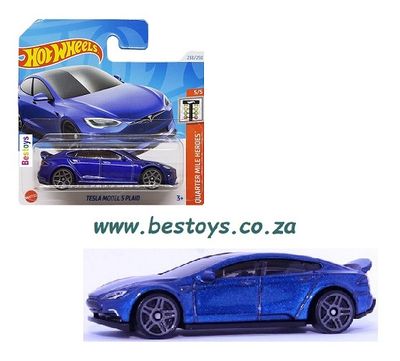 Hot Wheels Hotwheels 2024 238/250 Tesla Model S Plaid Quarter Mile Heroes 1/64 scale