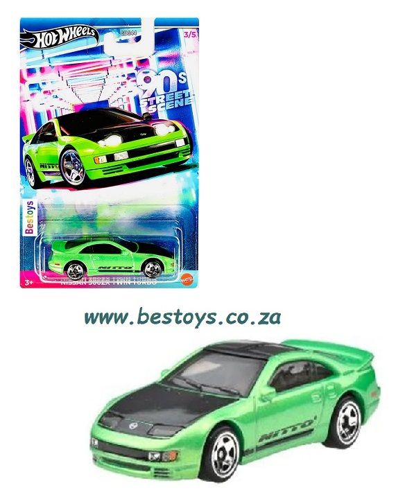 Hot Wheels Hotwheels 90&#39;s Street Scene Nissan 300 ZX 300ZX Turbo 1/64 scale