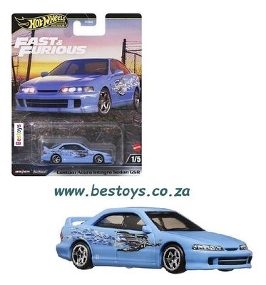 Hot Wheels Hotwheels Fast &amp; Furious 2024 Honda Acura Integra Sedan GSR Custom 1/64 scale
