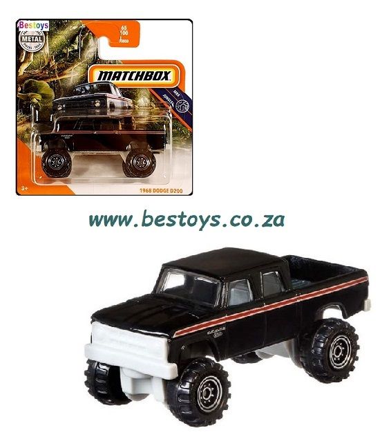 Matchbox 2020 65/100 Dodge D 200 D200 Pickup 1968 Jungle 1/64 scale