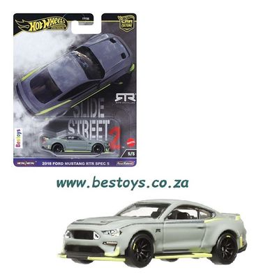 Hot Wheels Car Culture Slide Street 2 Ford Mustang RTR Spec 5 2018