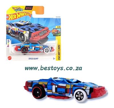 Hot Wheels Hotwheels 2024 163/250 Speed Bump Art Cars &quot;T&quot; 1/64 scale