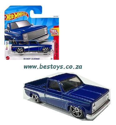 Hot Wheels Hotwheels 2024 249/250 Chevy Chevrolet Silverado 1983 Pickup Then &amp; Now 1/64 scale