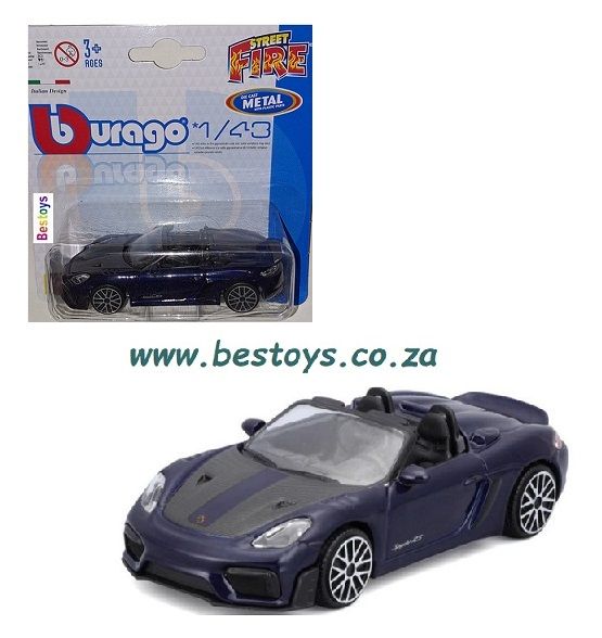Burago Street Fire Porsche 718 Spyder RS 1/43 scale