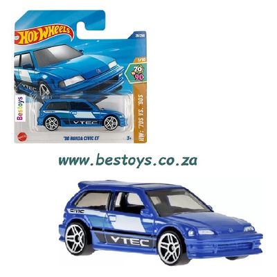 Hot Wheels 2025 28/250 Honda Civic EF 1990 &quot;VTEC&quot; 70&#39;s vs 90&#39;s