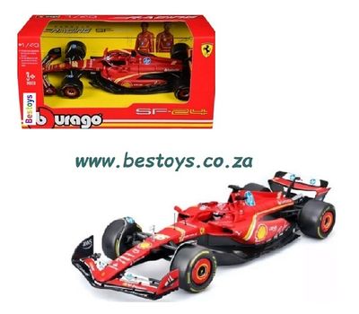 Burago 36844 Formula 1 F1 Ferrari SF 24 No 16 Le Clerc 2024 GP