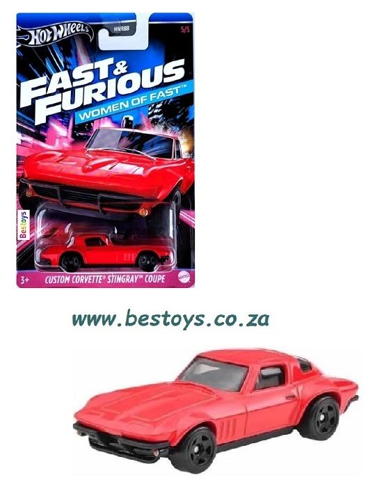 Hot Wheels Fast &amp; Furious Chevy Chevrolet Corvette Stingray Coupe Custom Women of Fast