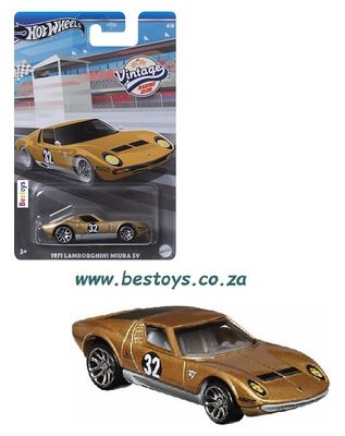 Hot Wheels Vintage Racers Lamborghini Miura SV 1971 No 32