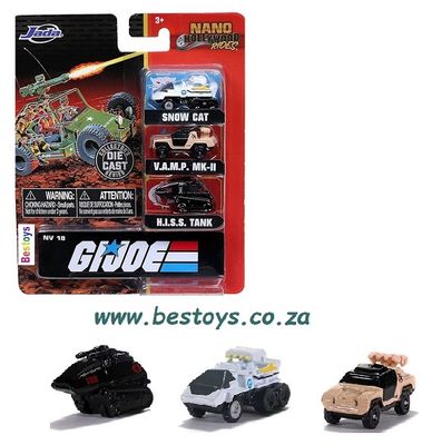 JADA 32083 Nano Set GI Joe Snow Cat VAMP Mk 2 HISS Tank