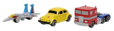 JADA 31761 Nano Set Transformers Decepticon Starscream Autobot Bumblebee Optimus Prime