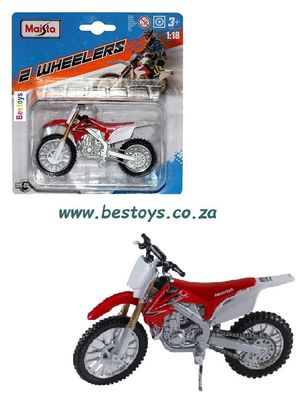 Maisto 2 Wheelers Bike Motorcycle Honda CRF 450 R 450R Scrambler Offroad