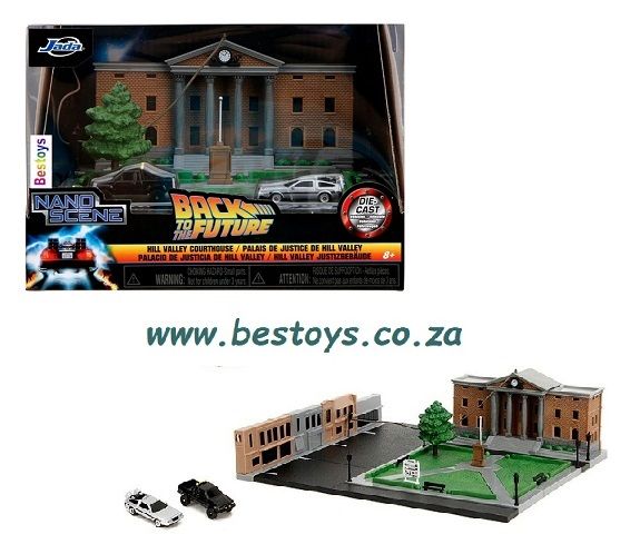 JADA Nano Set 34804 Back To The Future BTTF Hill Valley Courthouse Diorama Movie Film TV