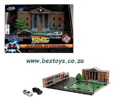 JADA Nano Set 34804 Back To The Future BTTF Hill Valley Courthouse Diorama Movie Film TV
