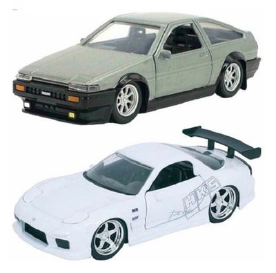 JADA 24103 2 pk Toyota Trueno AE86 1986 + Mazda RX 7 Fast &amp; Furious Legacy Series