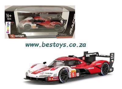 Burago Race 38309 Porsche 963 Le Mans Christensen No 5 Hypercar
