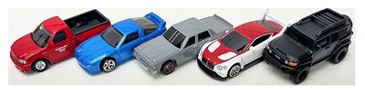 Hot Wheels Set Fast &amp; Furious Ford SVT Nissan 180 SX Chevy Caprice Bentley Con Toyota FJ Land Cruiser