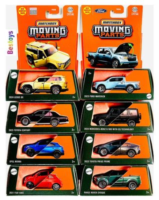 Matchbox Moving Parts 2025 Release B set Toyota Lexus Opel Mokka Mercedes Range Rover Ford Maverick