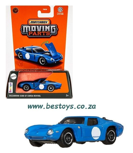 Matchbox Moving Parts 2025 Release D Bizzarrini 5300 GT Corsa Revival