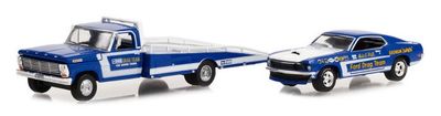 Greenlight Truck Series 33240 Ford F 350 F350 Ramp Truck 1969 &amp; Ford Mustang 1969 + ramps