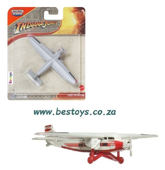 Matchbox Sky Busters Plane Ford Tri Motor Indiana Jones Movie Film