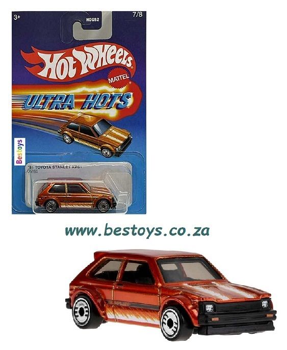 Hot Wheels Ultra Hots Toyota Starlet KP61 1981