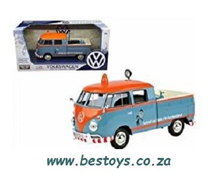 Motormax Motor Max 79555 VW Volkswagen Kombi T 1 T1 Double Cab Pickup Service