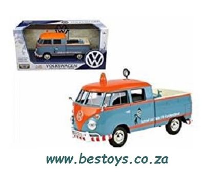 Motormax Motor Max 79555 VW Volkswagen Kombi T 1 T1 Double Cab Pickup Service
