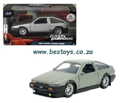 JADA 24037 Toyota Trueno AE86 1986 Fast &amp; Furious Movie Film TV