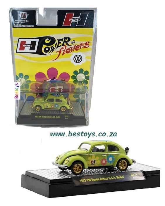 Castline M2 Limited Edition VW Volkswagen Beetle Deluxe 1953 USA Model &quot;Hurst&quot; Power Flowers