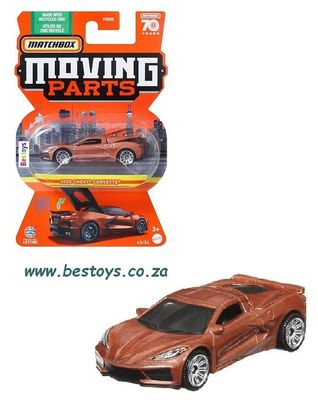 Matchbox Moving Parts 2023 Chevy Chevrolet Corvette 2020 70th Anniversary
