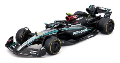 Burago 38208 Formula 1 F1 Mercedes Benz AMG W15 "Petronas" No 44 Hamilton Grand Prix 2024 GP