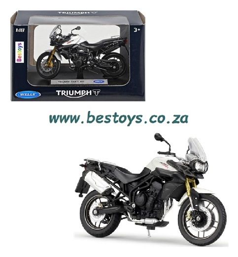 Welly 19660 Motorcycle Bike Triumph Tiger 800