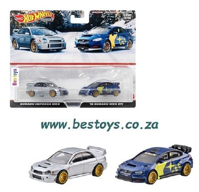 Hot Wheels Car Culture 2 pk Subaru WRX + Subaru WRX STi 2016